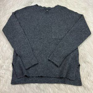 Sanctuary Plush Soft Knit Pocket Crew Pullover Sweater